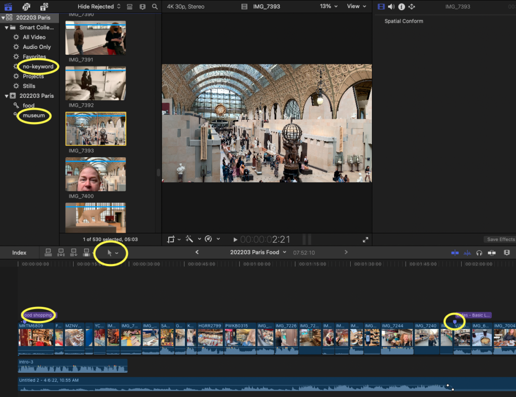 Final Cut Pro shooting and creation workflow